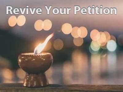 Check if your petition can be reinstated. Call 09175268472
